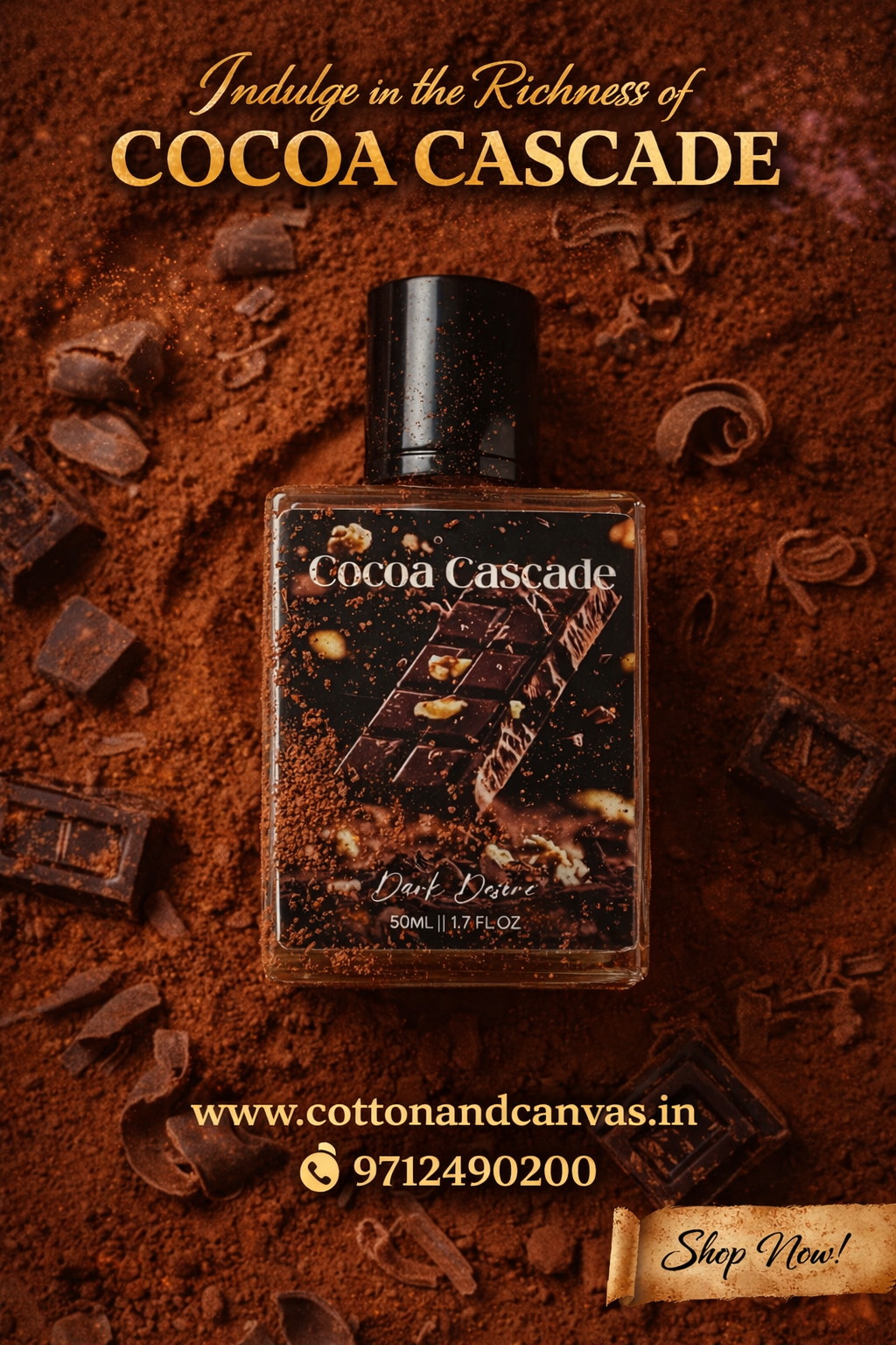 Cocoa Cascade (Chocolate) Perfume For your Love